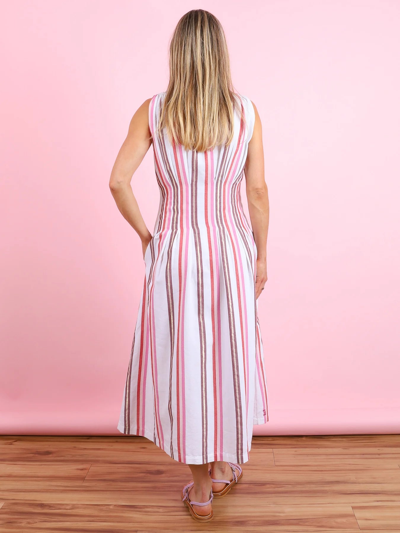 Signy Dress Anafi Stripe