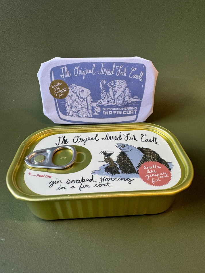 The Original Tinned Fish Candle Juniper and Fraser Fir