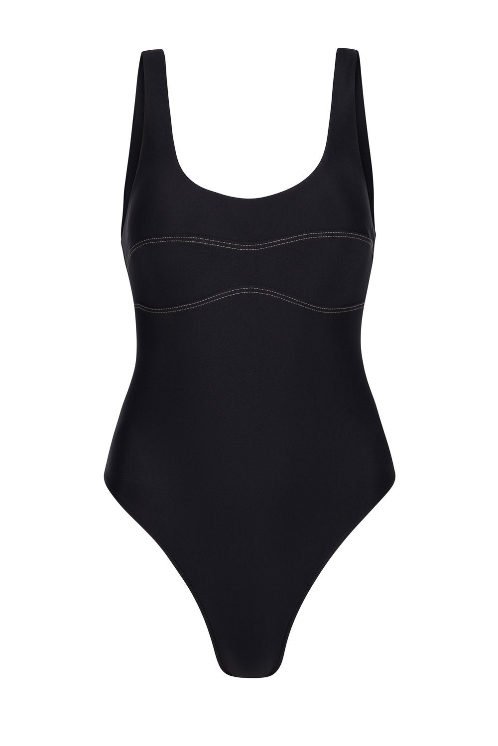 Innes Lauren The Contrast One Piece Black| Halcyon Atelier