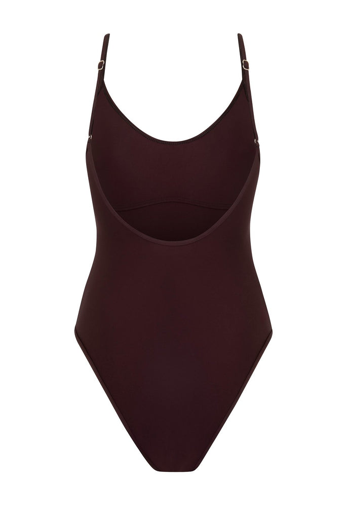 The Square One Piece Plum