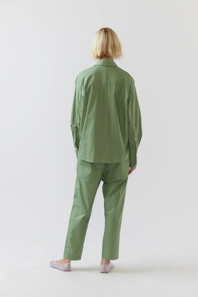 Georgie Pant Willow Green Poplin