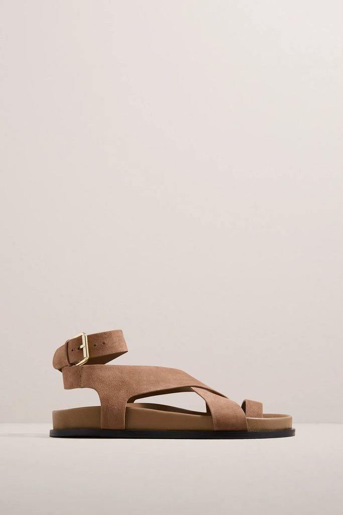 The Jalen Sandal - Nutmeg Suede