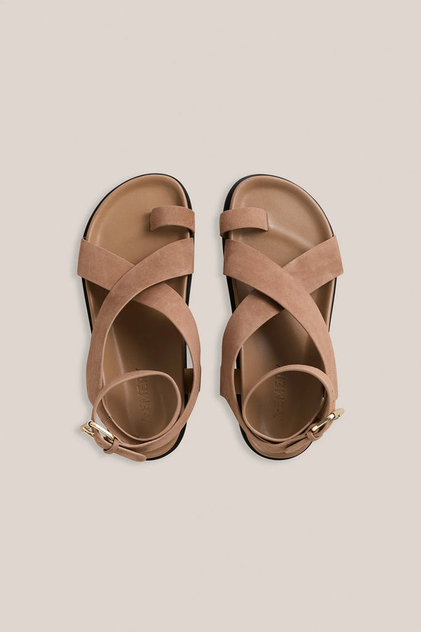 The Jalen Sandal - Nutmeg Suede