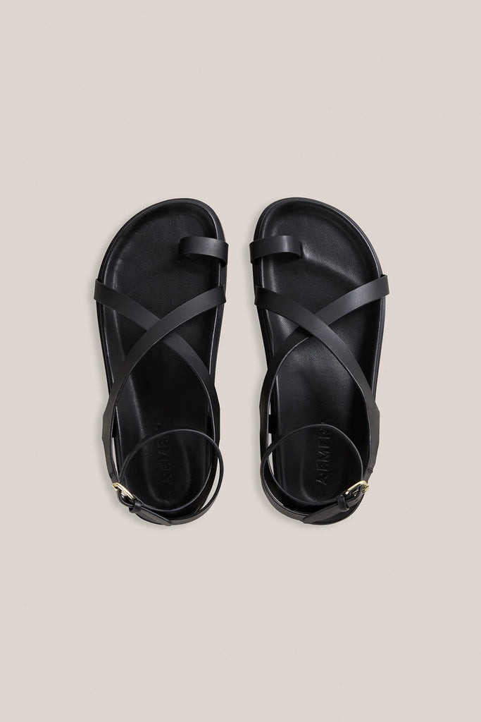 The Jalen Slim Sandal - Black