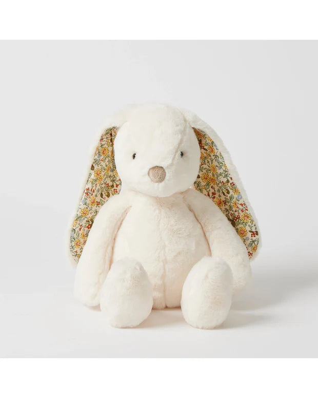Jiggle and Giggle Floral White Bunny Medium