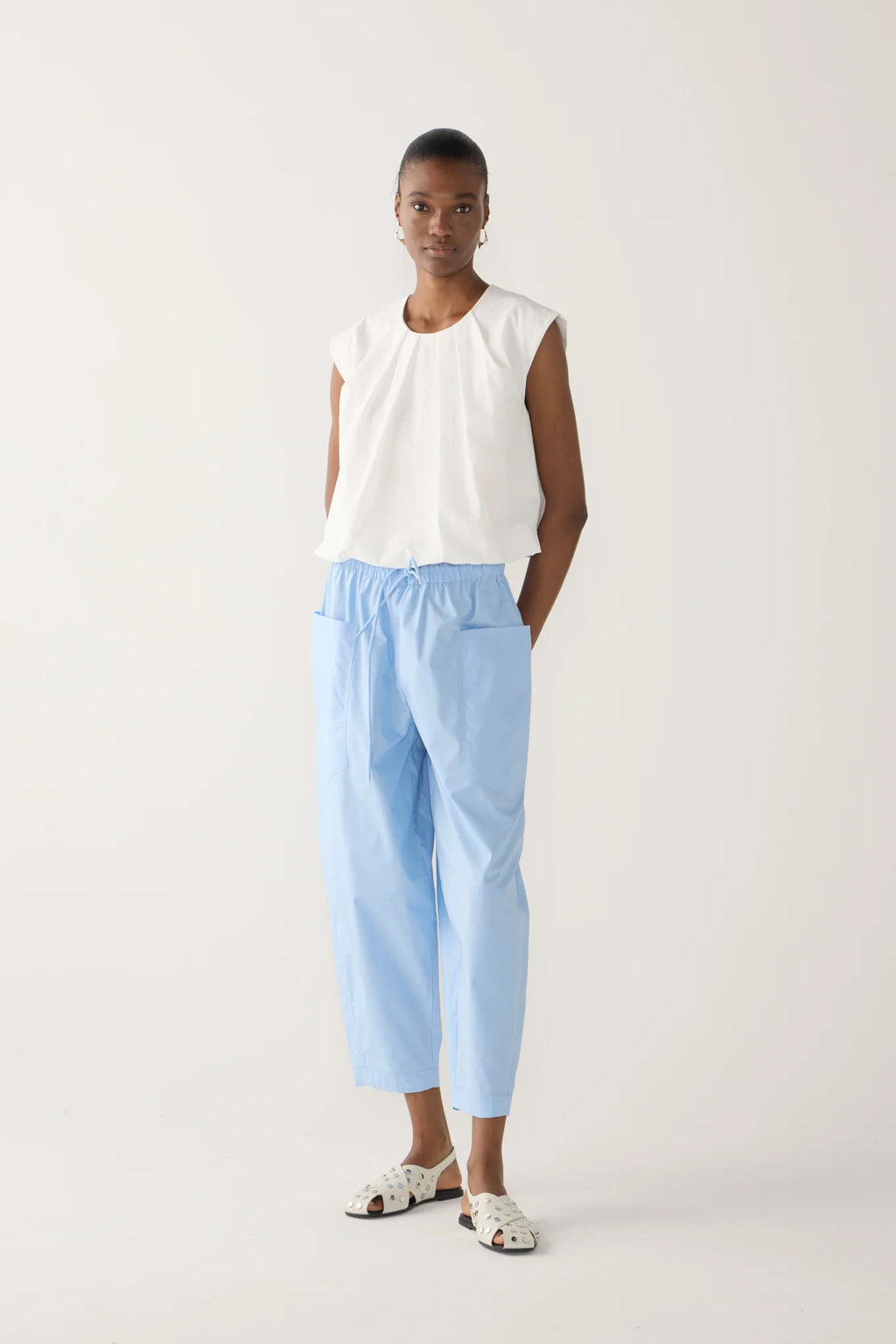 Edna Pant Chambray Poplin