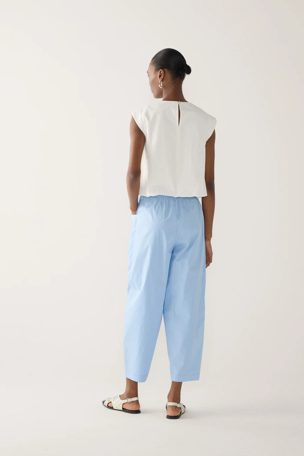 Edna Pant Chambray Poplin
