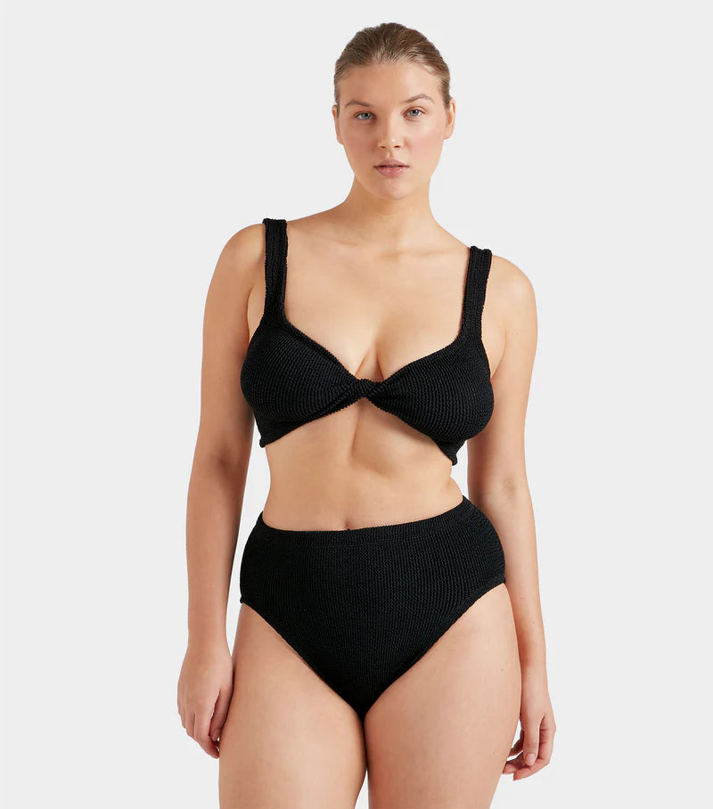 HUNZA G Jamie Bikini Black | Halcyon Atelier