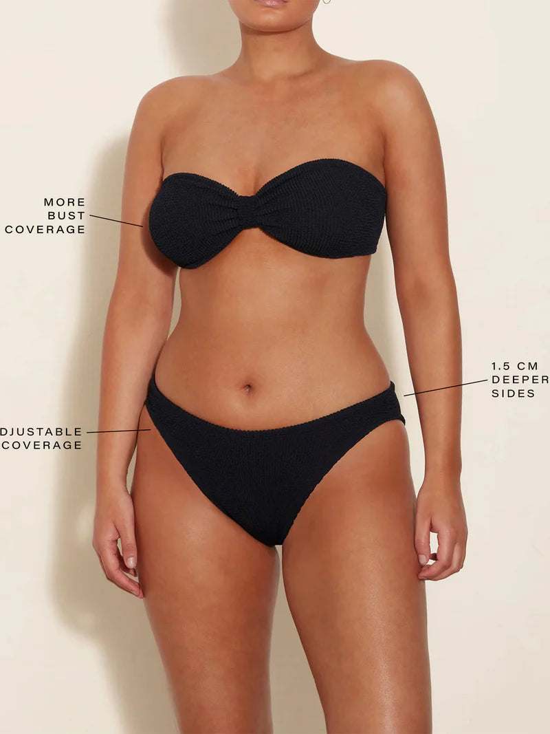 Coverage Jean Bikini Black
