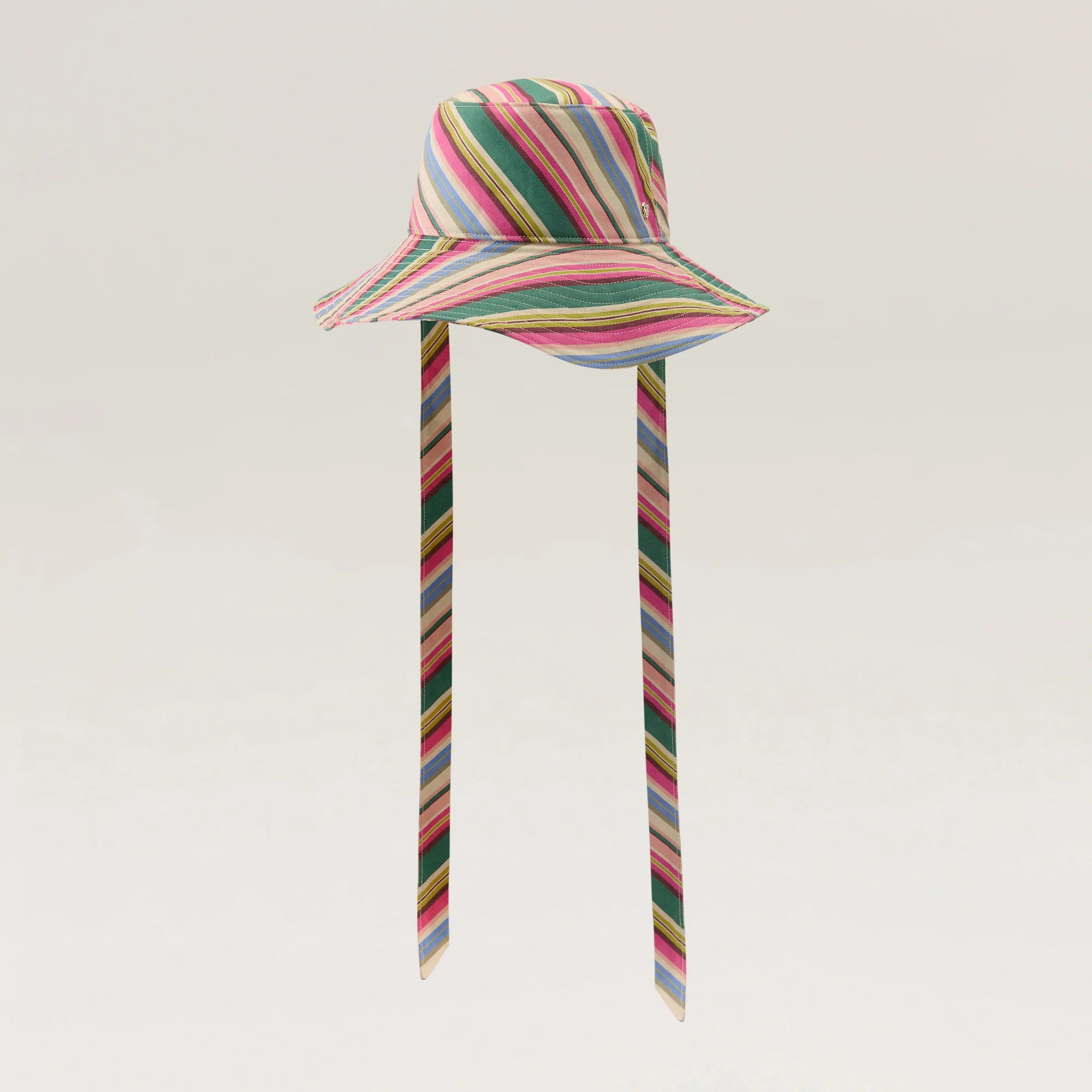 Kiyoma Cotton Stripe Bucket Hat Stripe