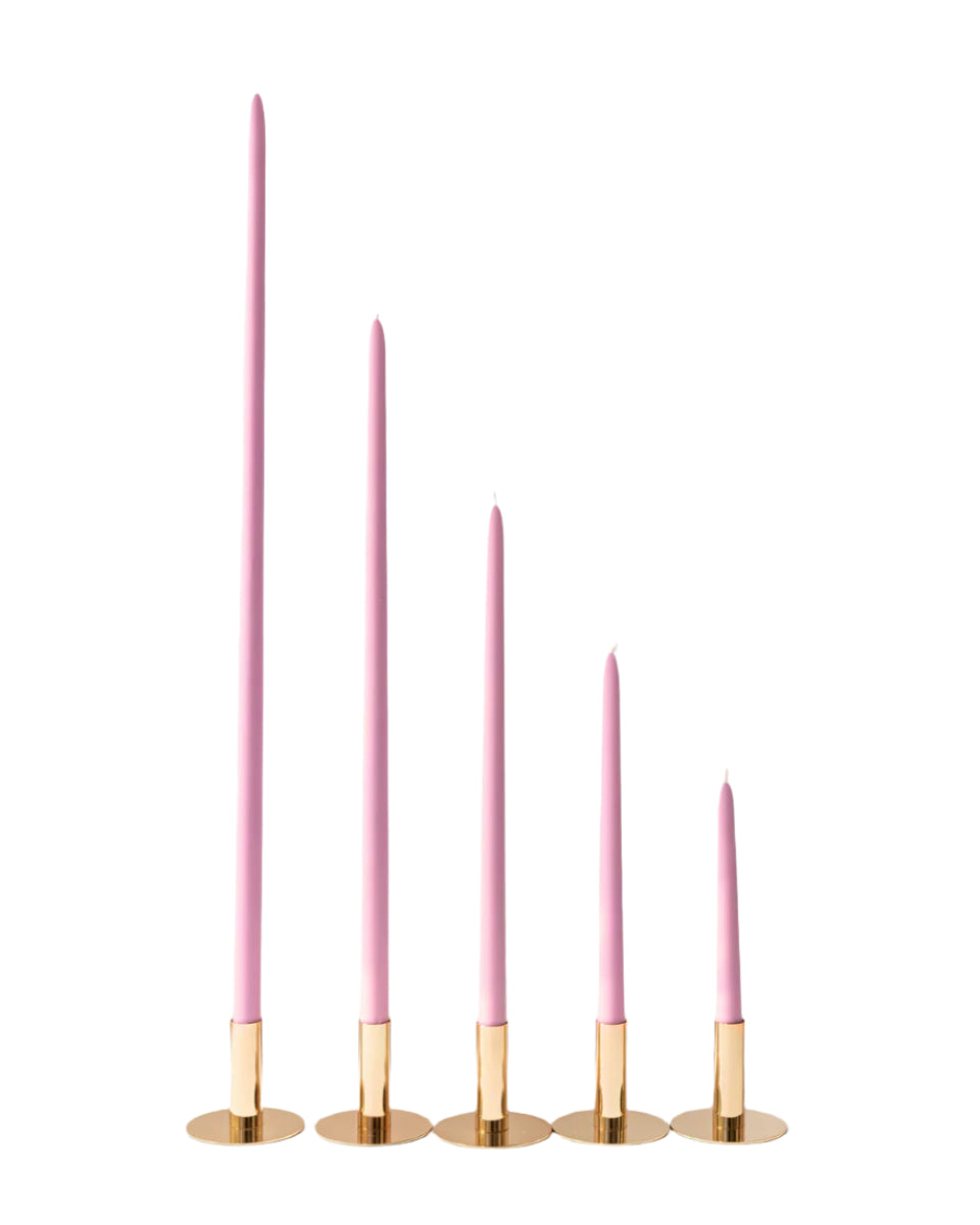 Taper Candles Fuchsia Pink 25cm (1 Pair)