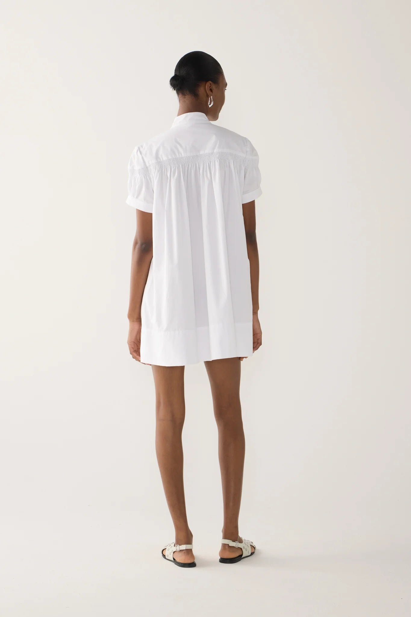 Lindy Dress White Poplin