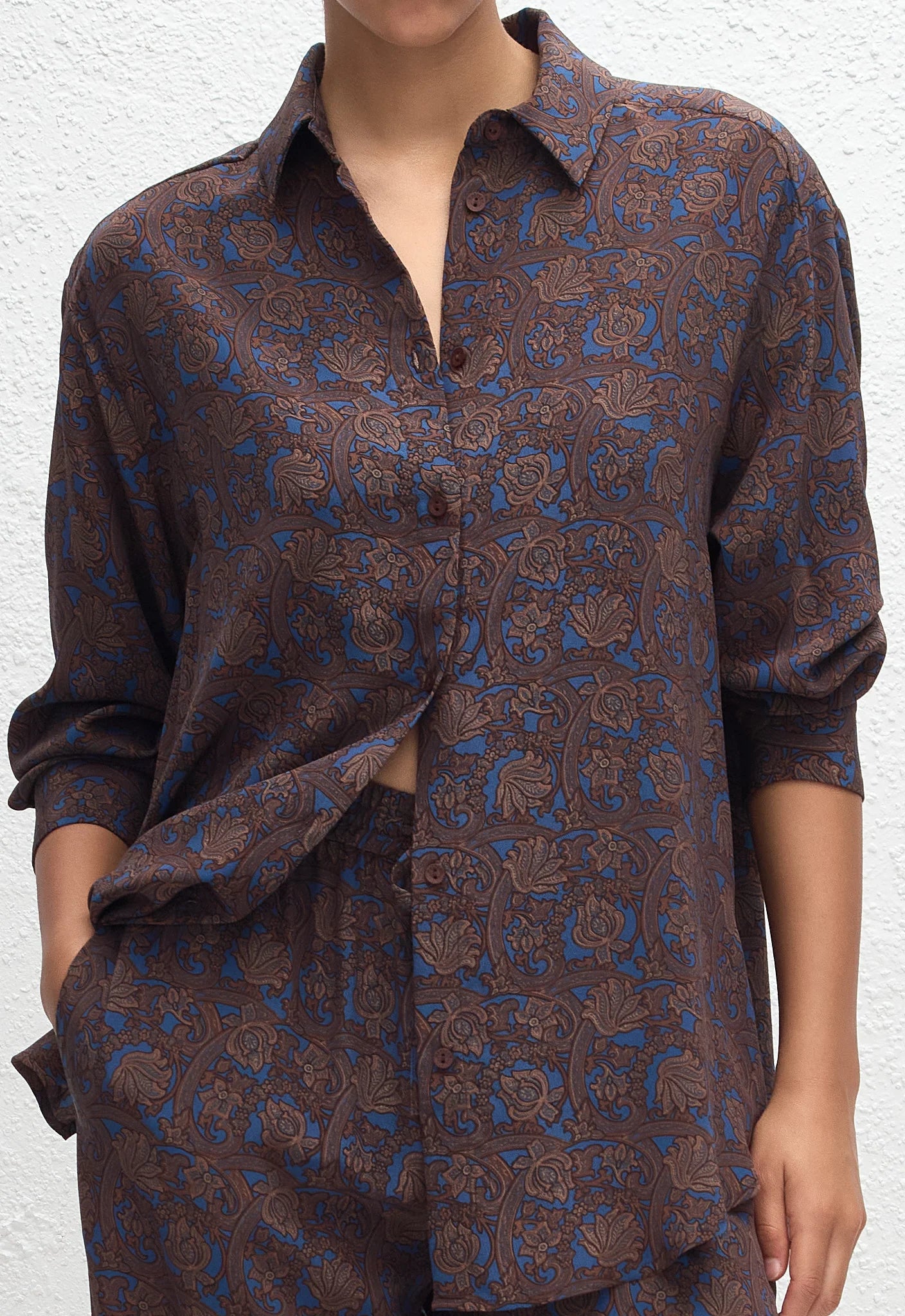 Long Sleeve Silk Shirt Marrakesh