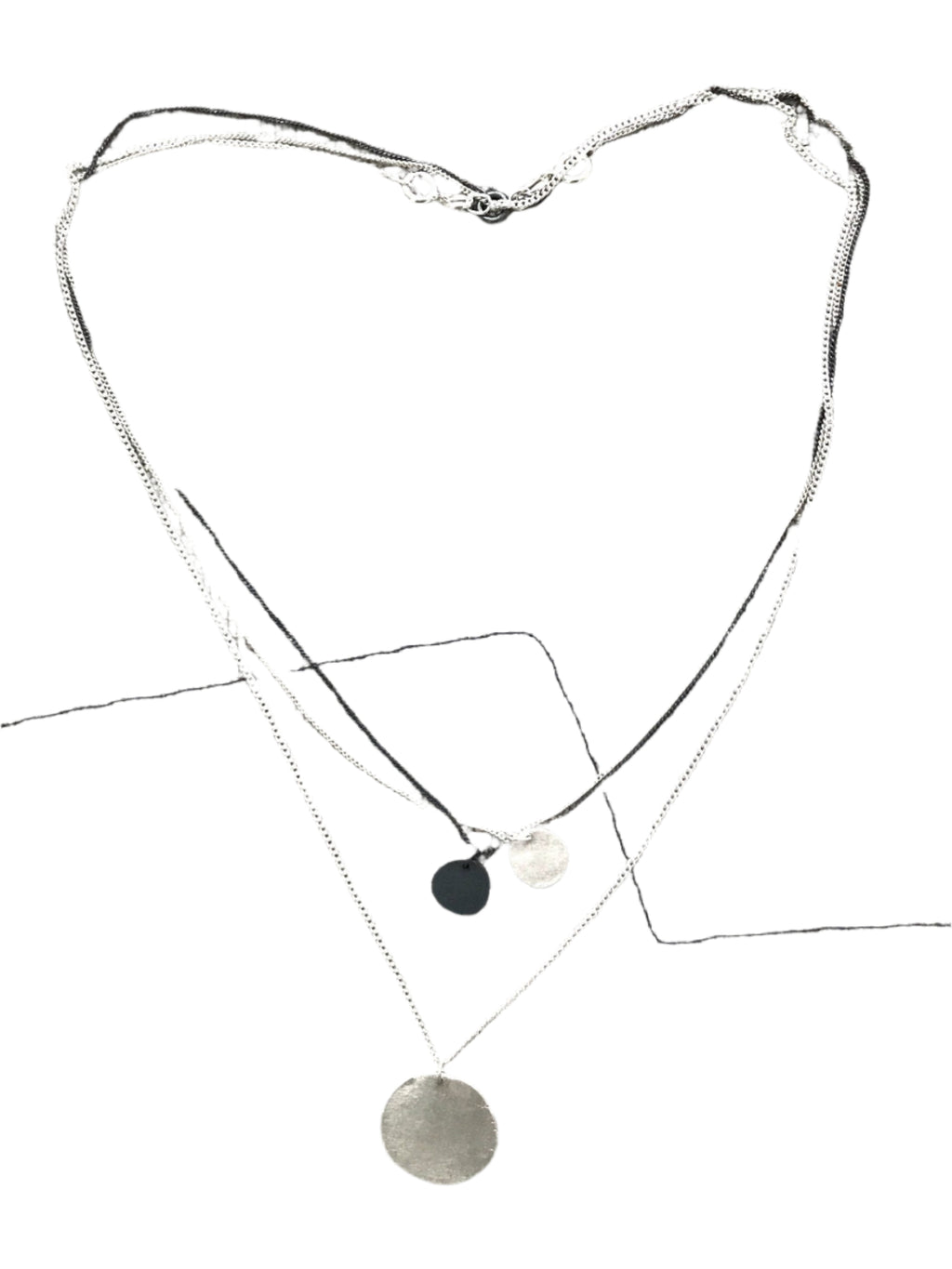 MARTINE VIERGEVER Moon Necklace Sterling Silver Small | Halcyon Atelier
