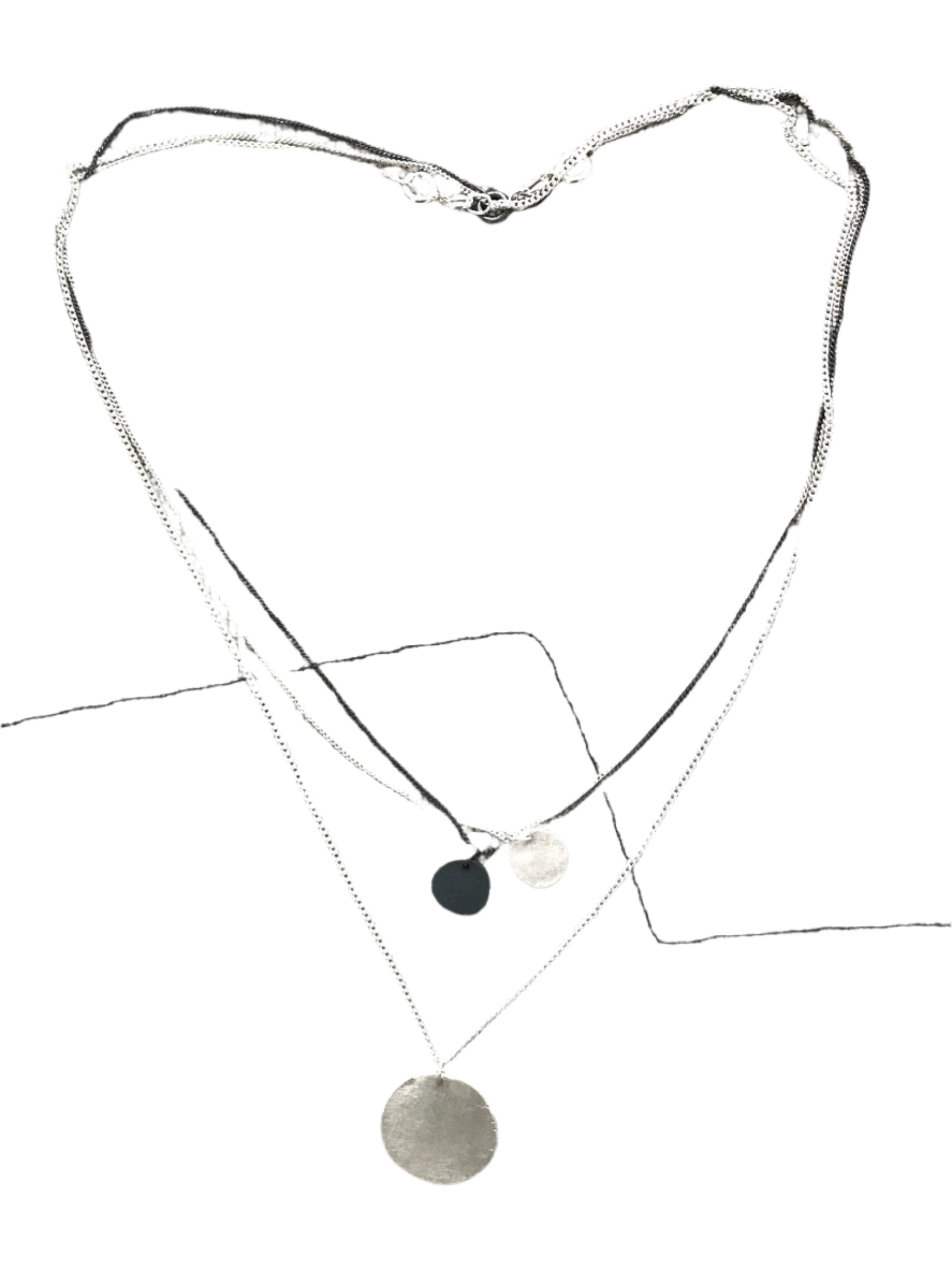 MARTINE VIERGEVER Moon Necklace Sterling Silver Small | Halcyon Atelier