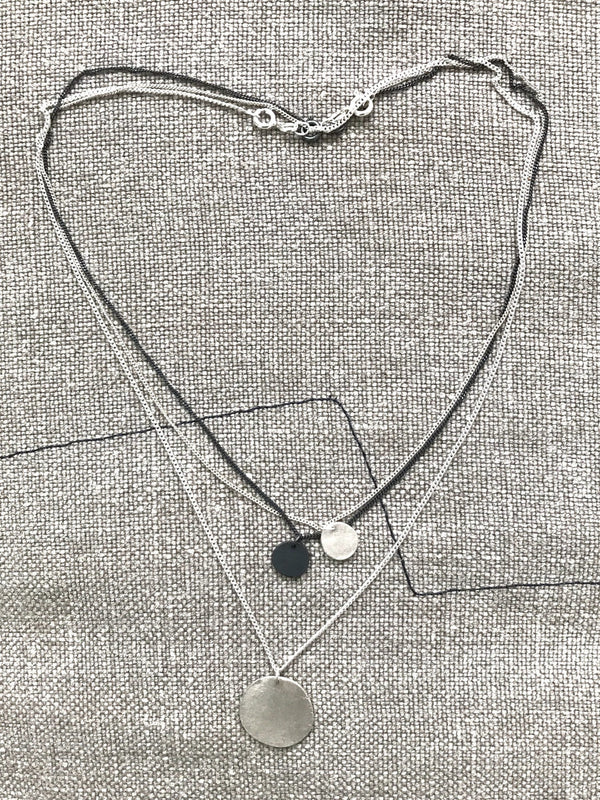 MARTINE VIERGEVER Moon Necklace Sterling Silver Medium | Halcyon Atelier