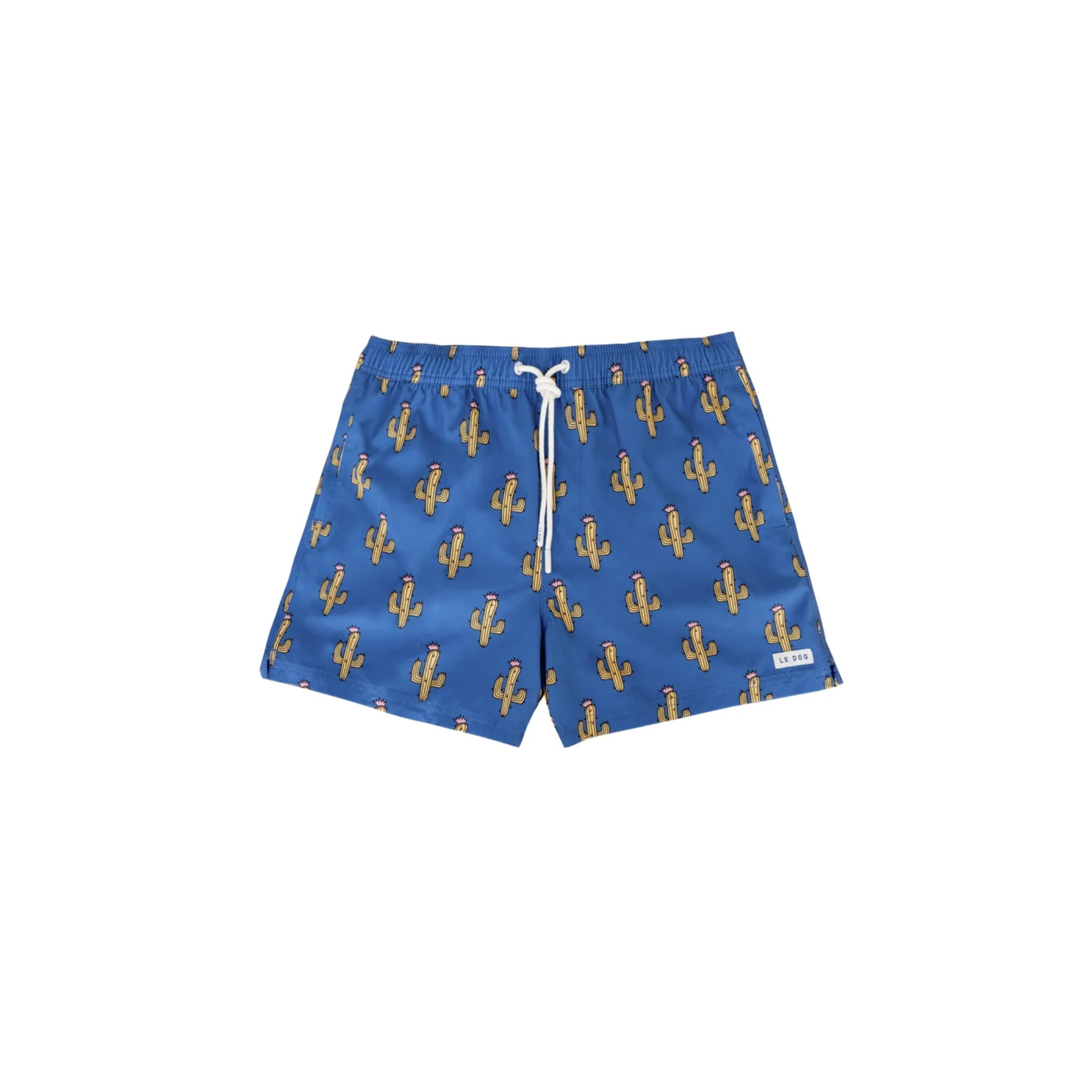 Mens Cactus Blue Boardshorts and Swimshorts_Le Dog Le Cactus Board Shorts
