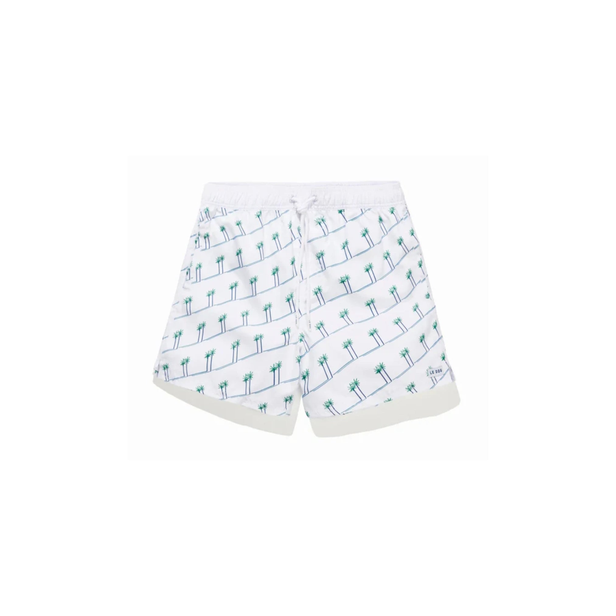 Mens White Boardshorts Le Dog Le Palm Board Shorts