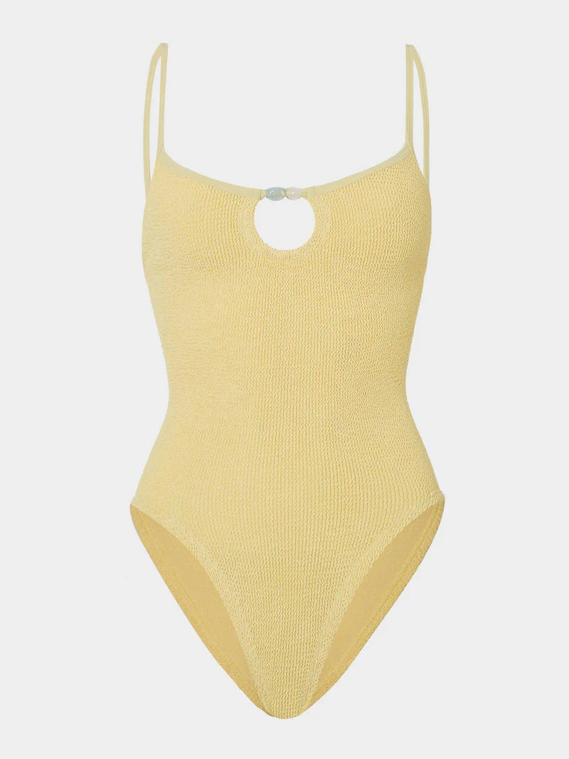Mia Beaded Swimsuit Butter