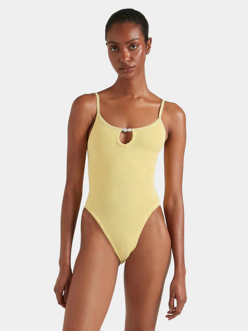 Mia Beaded Swimsuit Butter