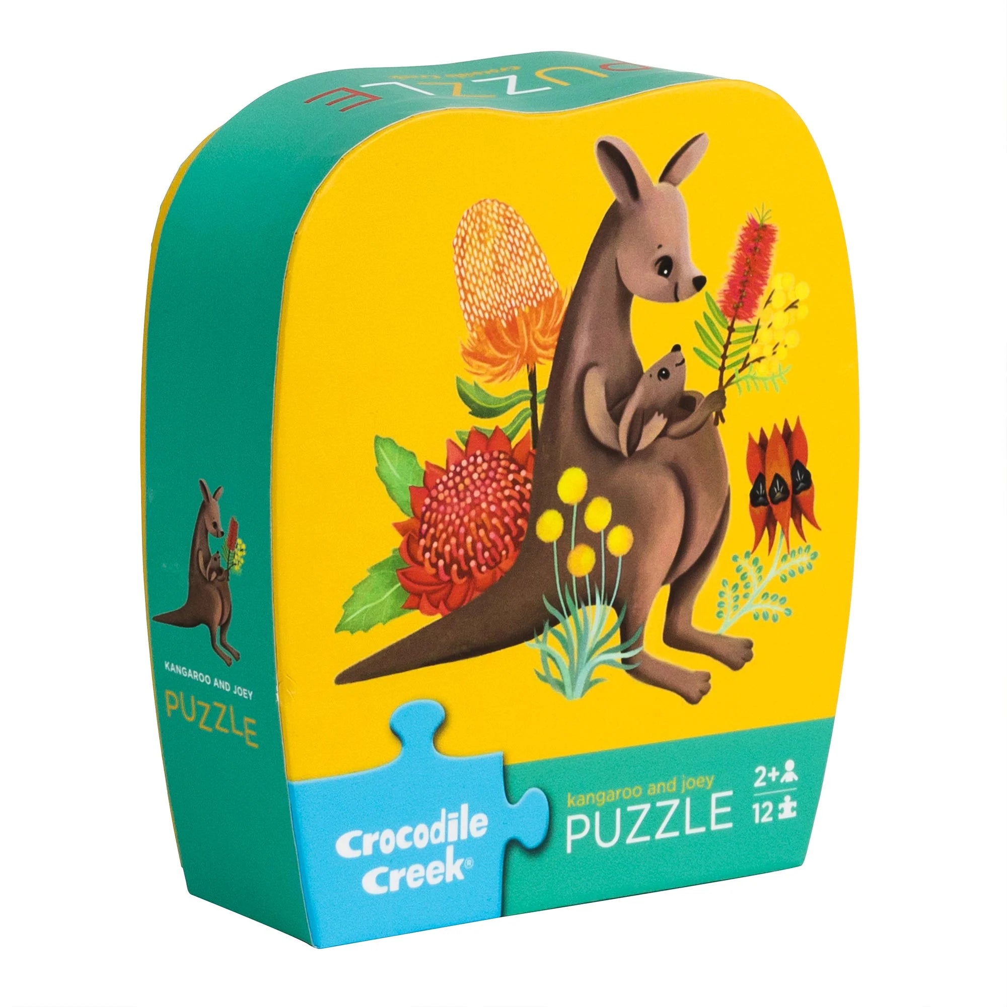 Mini Puzzle 12pc - Kangaroo & Joey