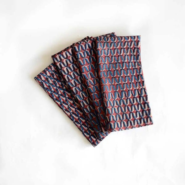 Ichcha Olivia Dinner Cloth Napkins - Set of 4 | Halcyon Atelier