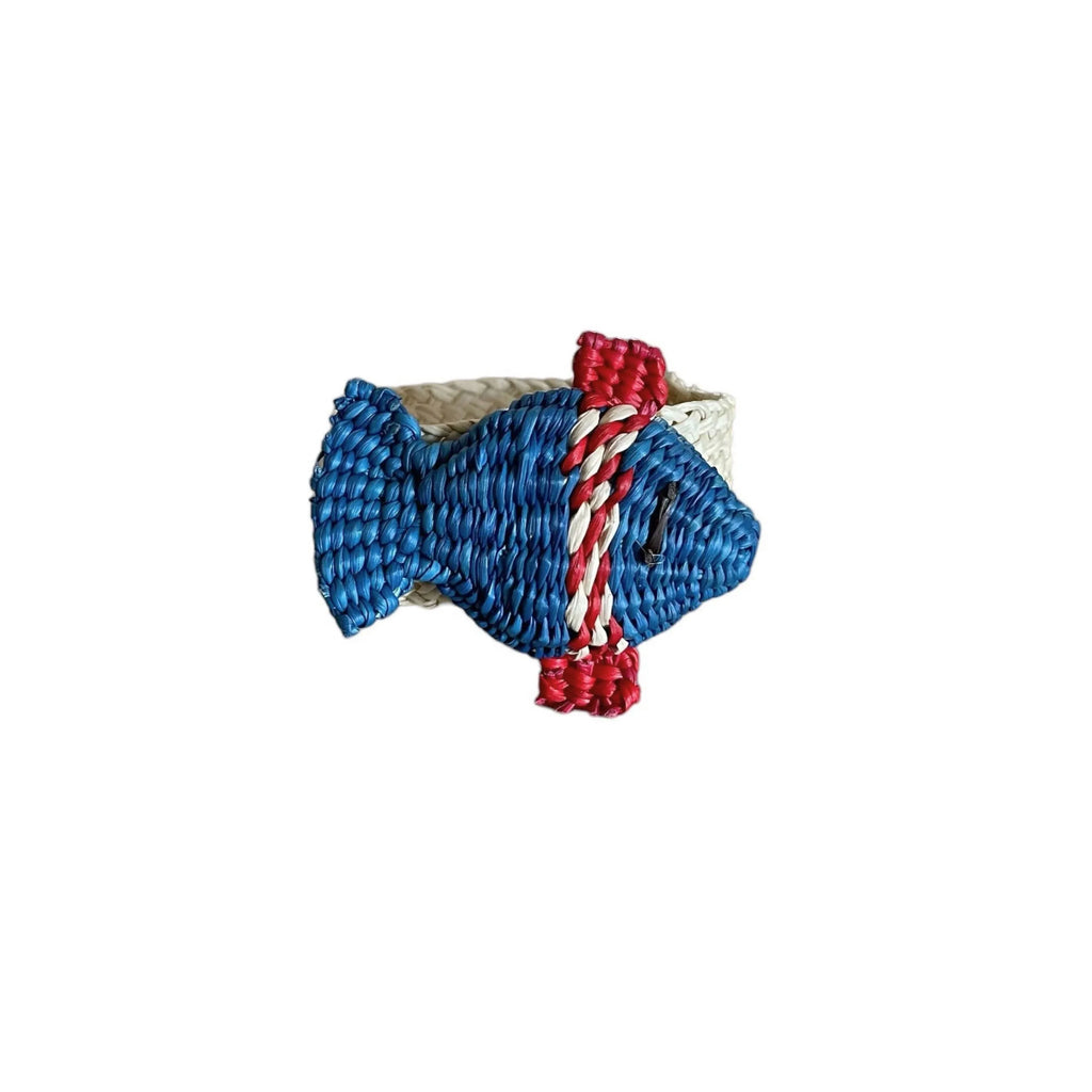 Blue Fish Napkin Ring - per ring