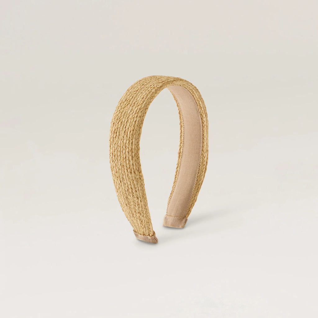 Nimak Raffia Braid Headband Natural