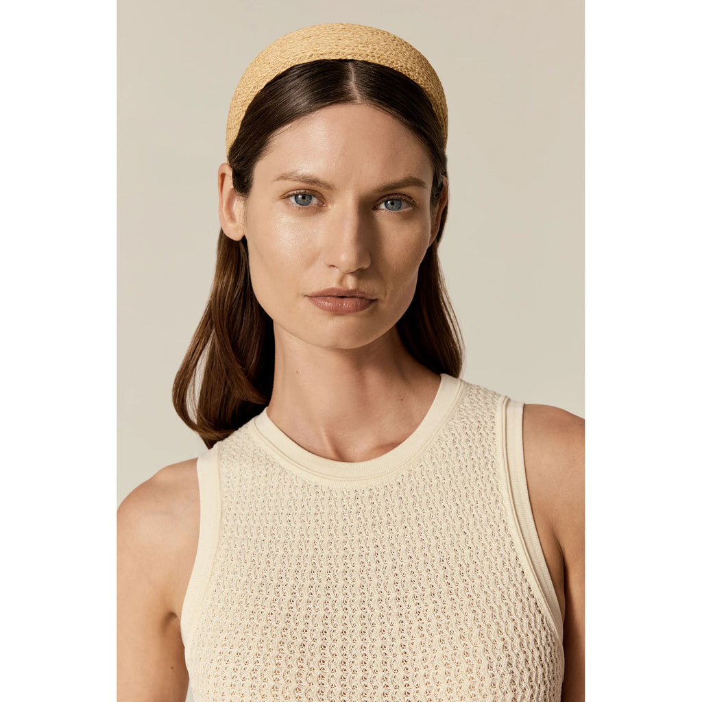 Nimak Raffia Braid Headband Natural