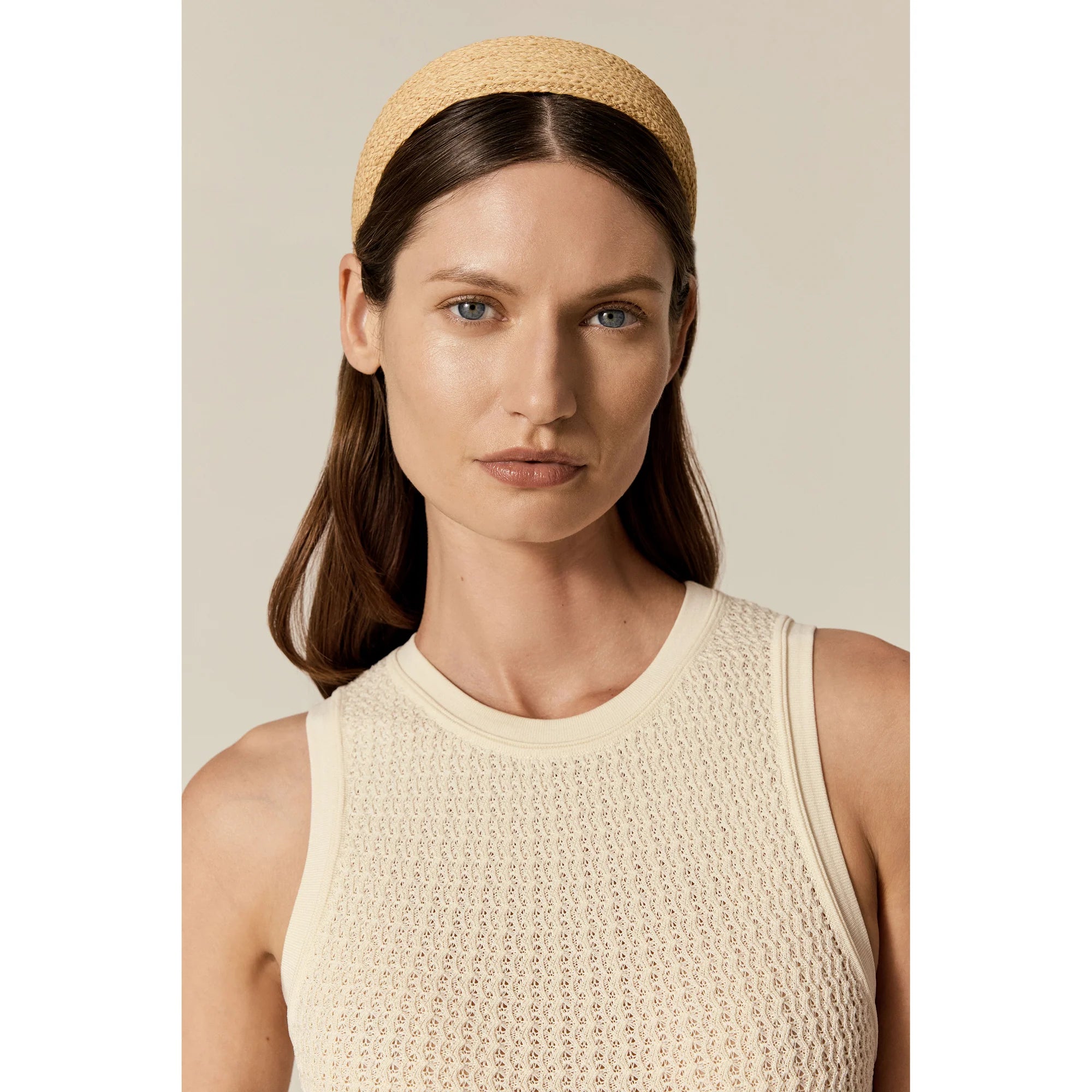 Nimak Raffia Braid Headband Natural