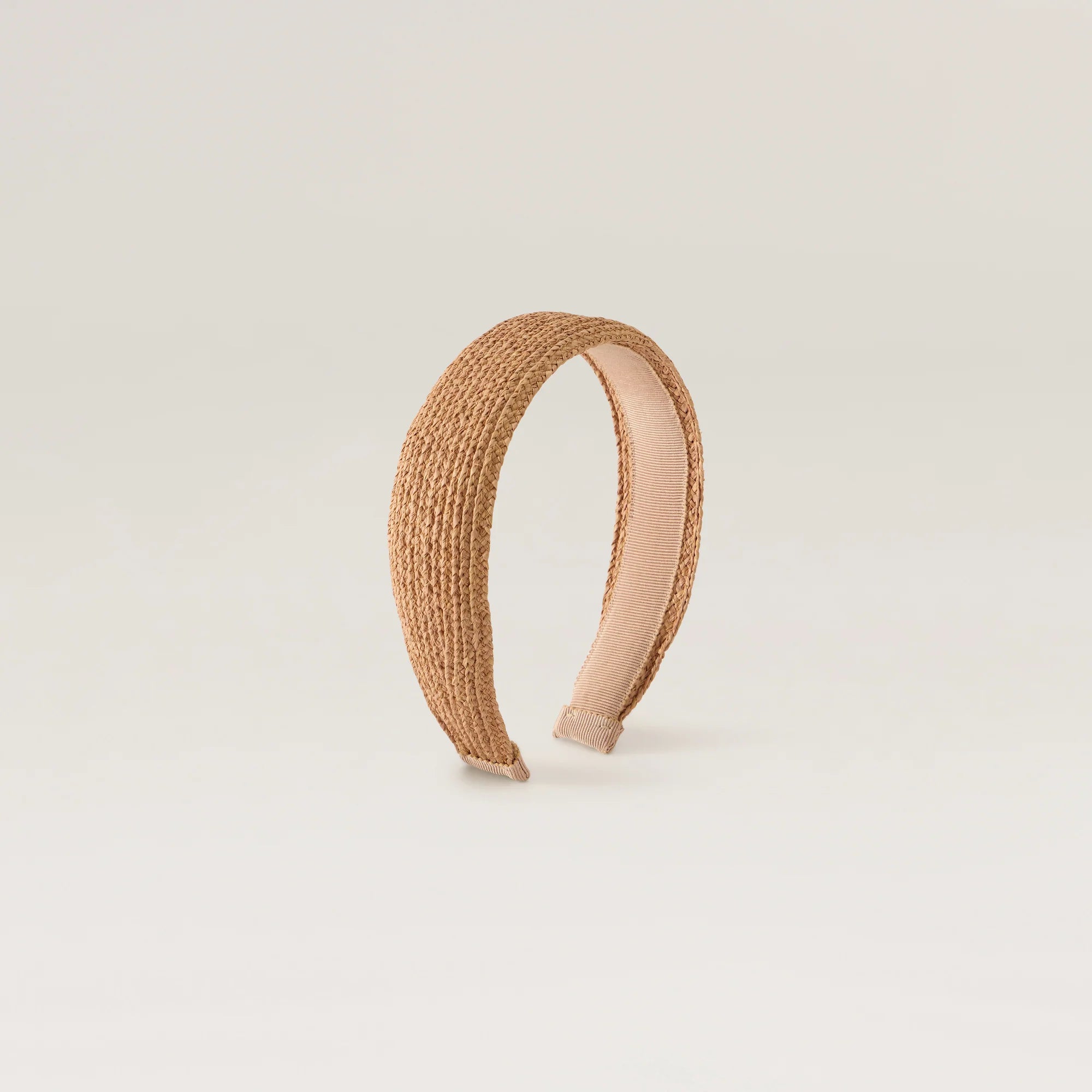 Nimak Raffia Braid Headband Nougat