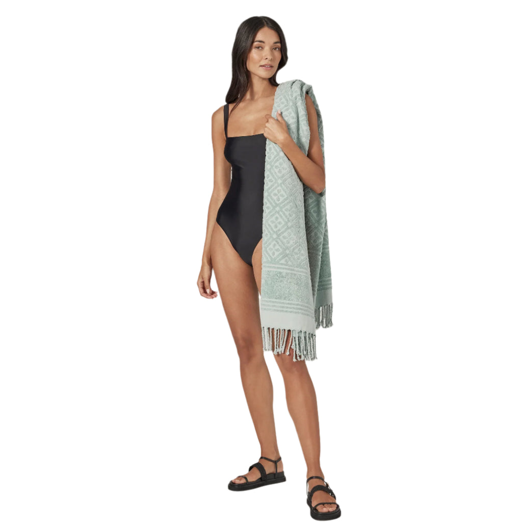 HELEN KAMINSKI Gala Turkish Cotton Towel Seaglass | Halcyon Atelier