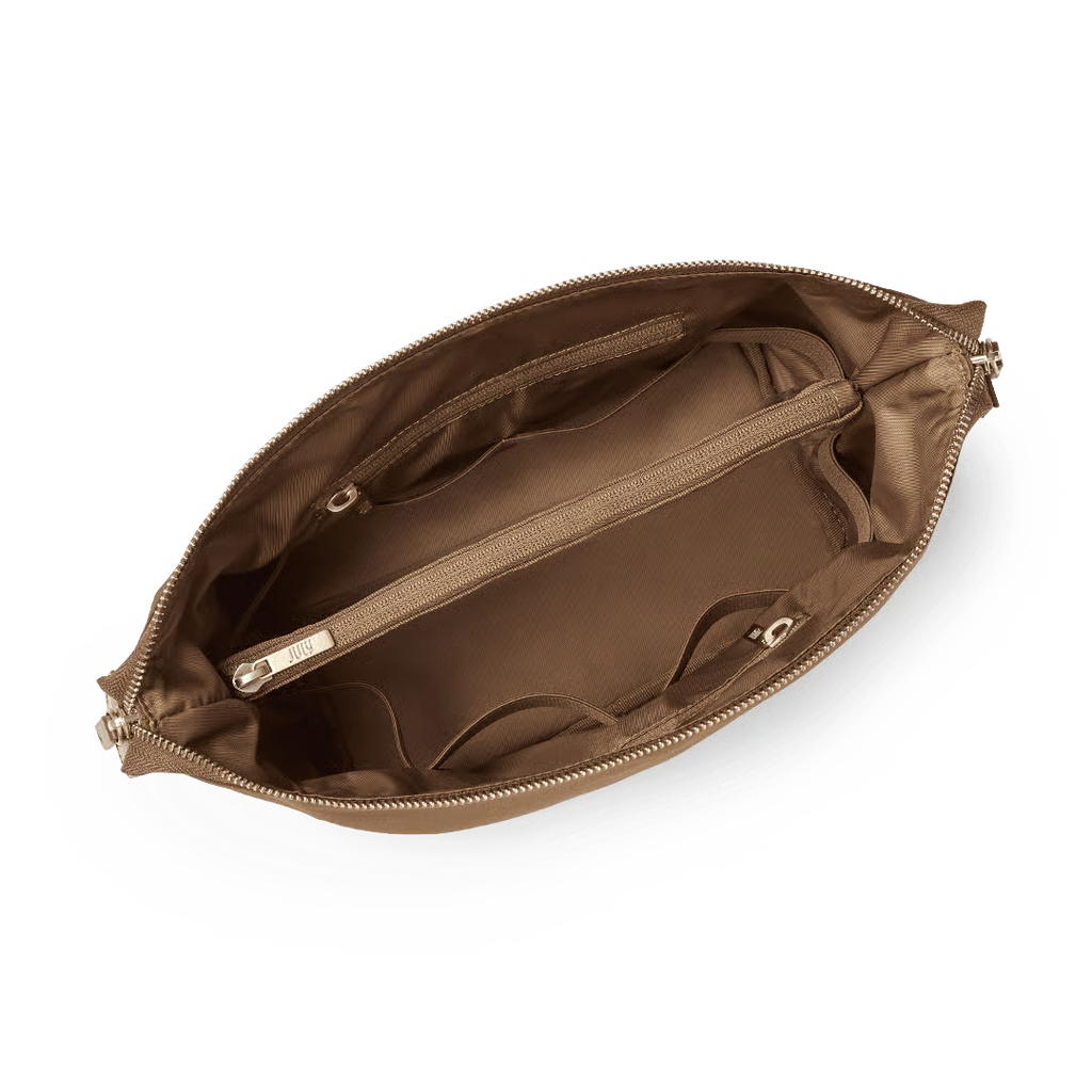 Open Toiletry Bag - Light Brown