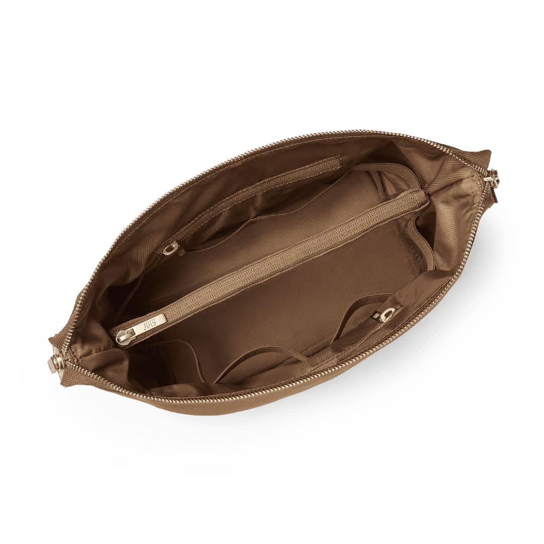 Open Toiletry Bag - Light Brown