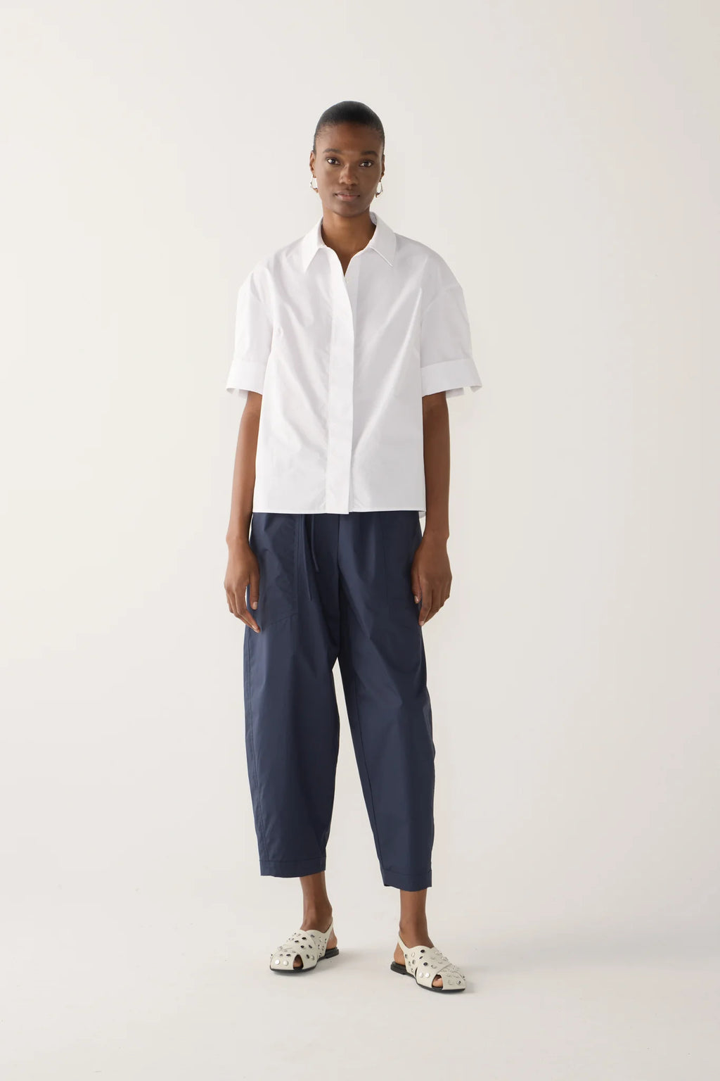 Pixie Shirt White Poplin