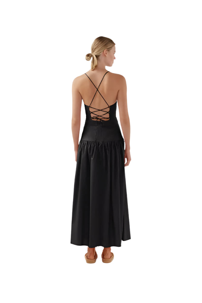 BIRD & KNOLL Posy Dress Black | Halcyon Atelier