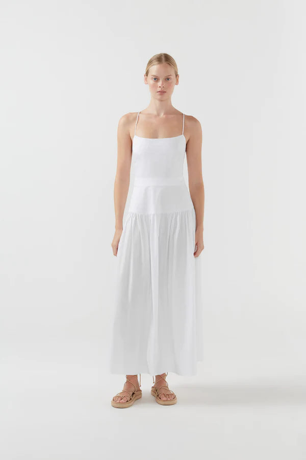 BIRD & KNOLL Posy Dress White | Halcyon Atelier