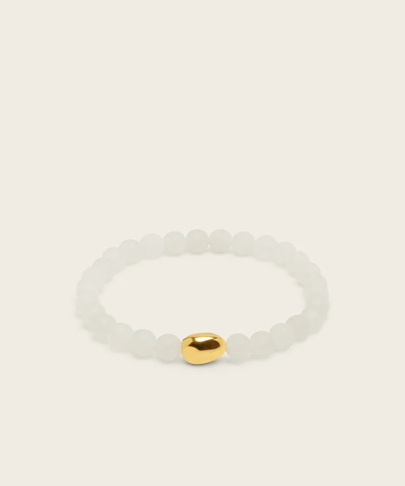 The Primal Peace Bracelet with White Jade