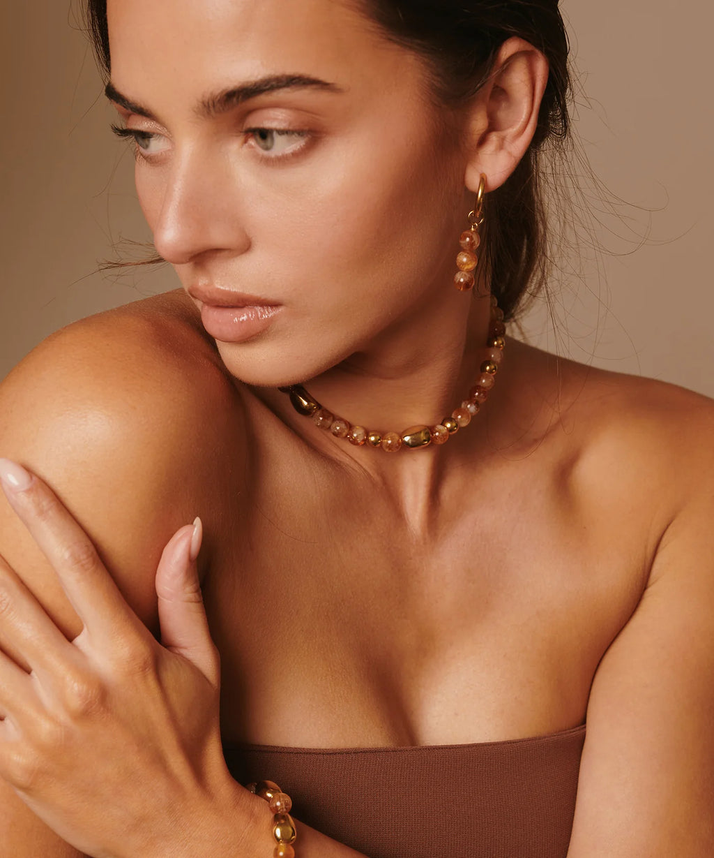 The Primal Radiance Earrings with Citrine