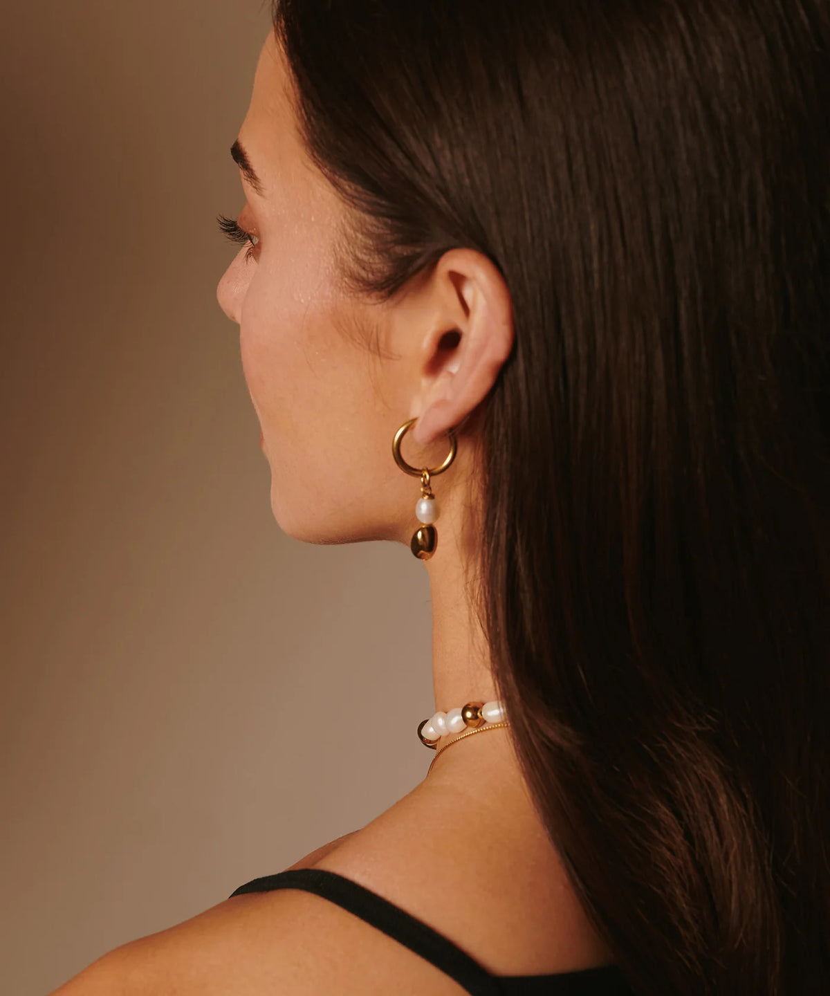 The Primal Sage Earrings with Pearls