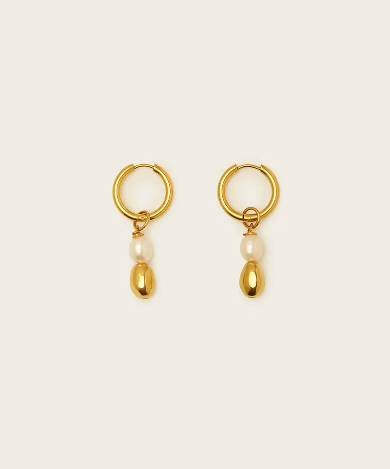 The Primal Sage Earrings with Pearls