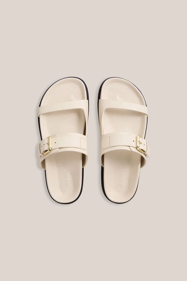 A.Emery The Prince Sandal - Egg Shell | Halcyon Atelier