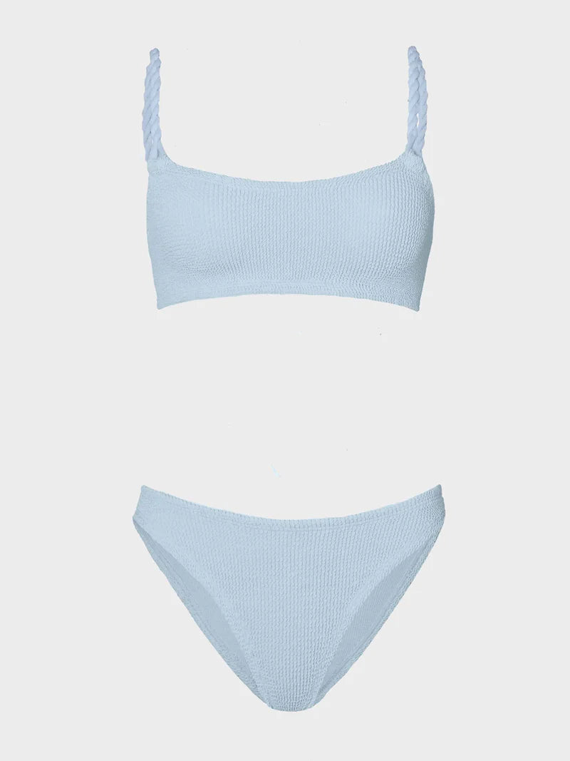 Phoebe Underband Bikini Metallic Ice Blue