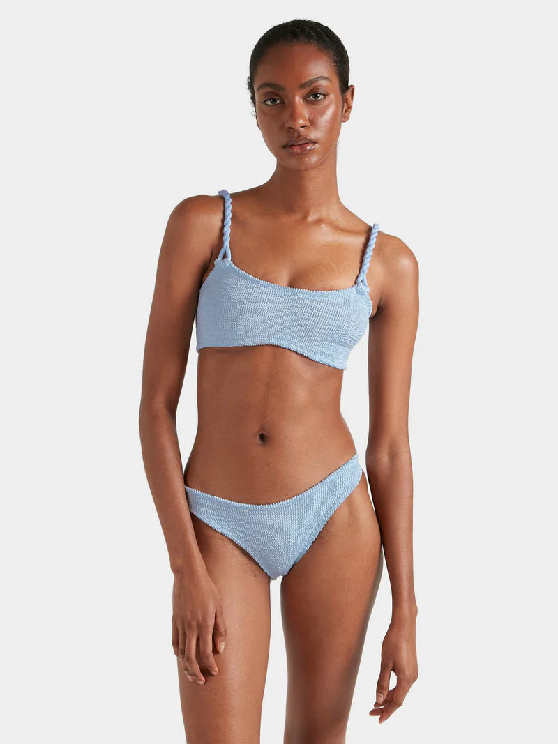 Phoebe Underband Bikini Metallic Ice Blue