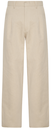 Cotton Paper Utility Trousers - Beige