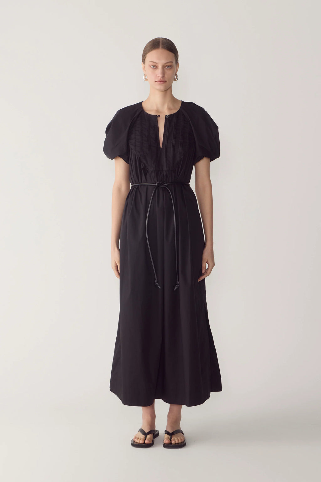 Raven Dress Black Poplin