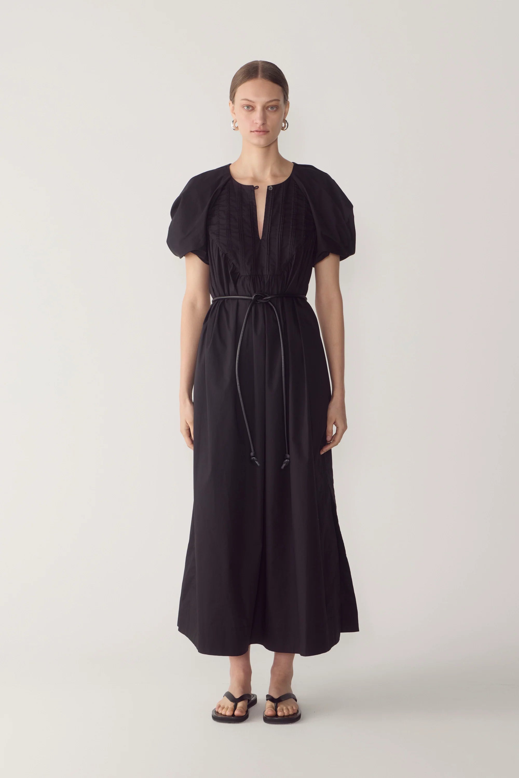 Raven Dress Black Poplin