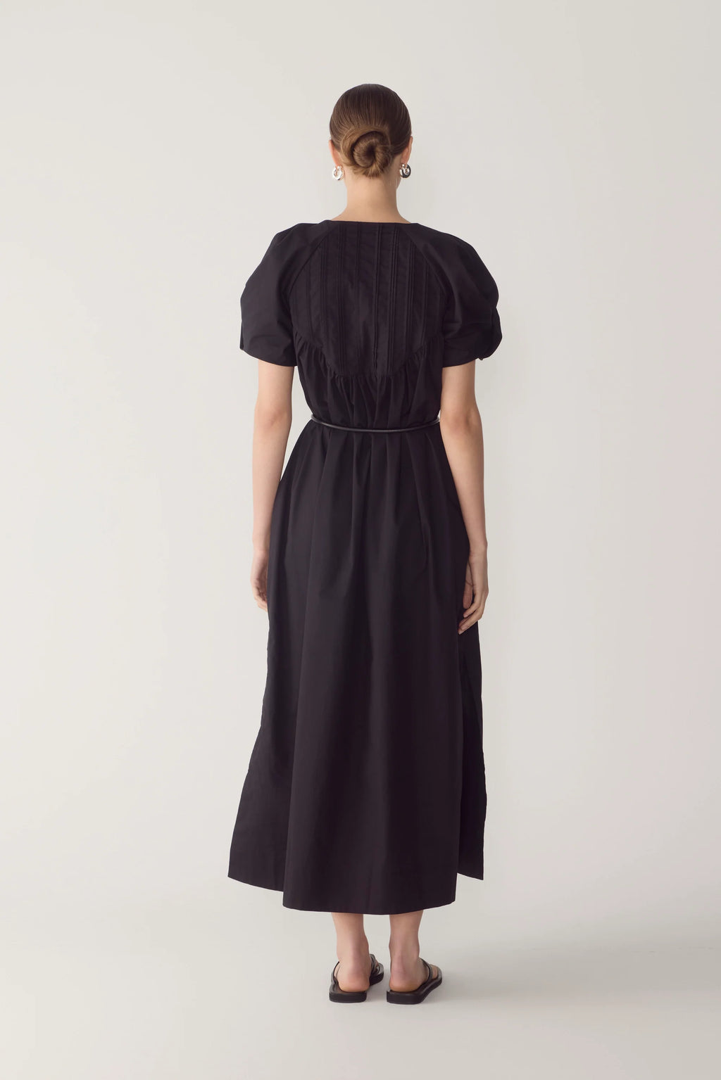 Raven Dress Black Poplin