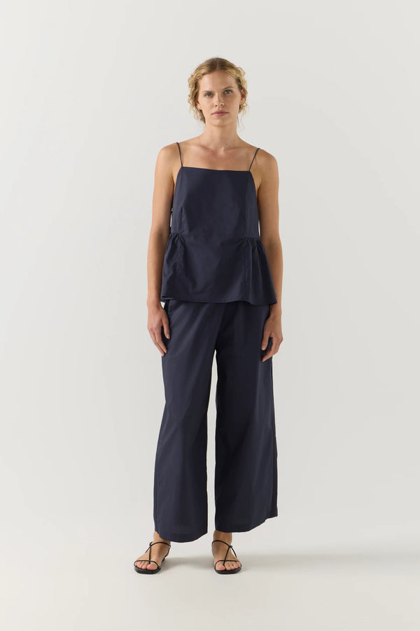 Sabine Pant Navy Poplin