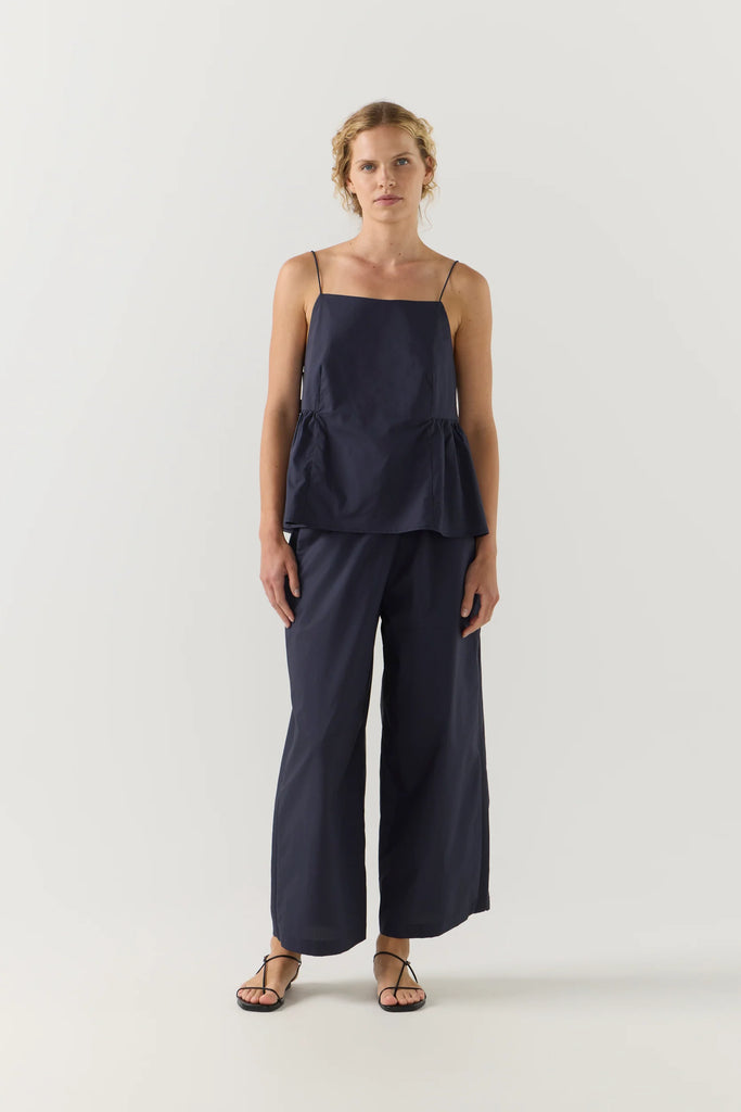 Sabine Pant Navy Poplin